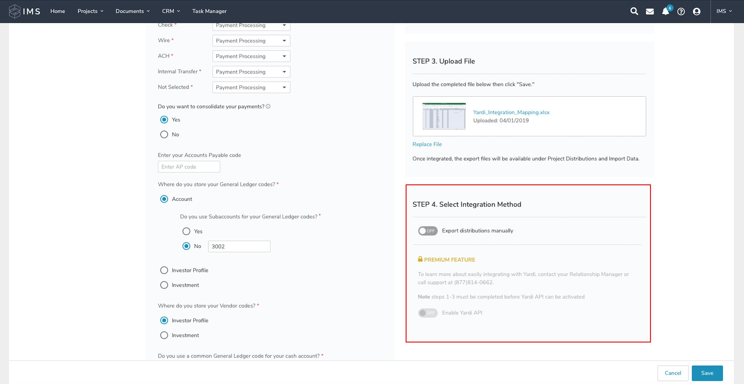 yardi voyager account trees